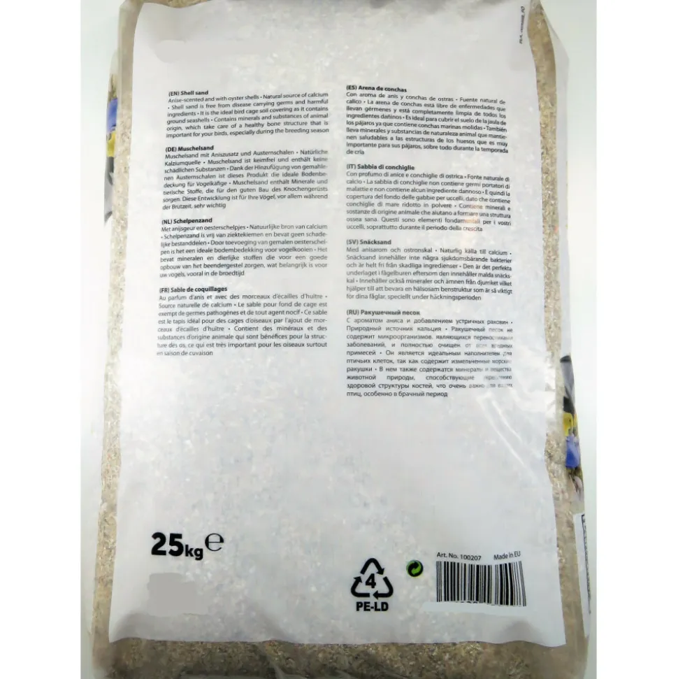 ANIMALLPARADISE - Coquilles d'huîtres brun krusta 25 kg pour oiseaux