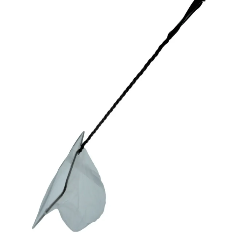 ANIMALLPARADISE - Epuisette filet blanc, maille fine, 20 cm x 16 x 53 cm, aquarium