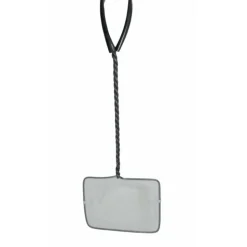 ANIMALLPARADISE - Epuisette filet blanc, maille fine, 12 cm x 11 x 37 cm, aquarium