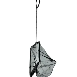 ANIMALLPARADISE - Epuisette filet noir, maille moyenne, 25 cm x 22 x 55 cm, aquarium