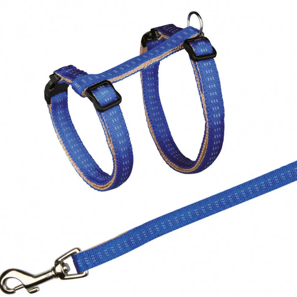 ANIMALLPARADISE - Harnais softline elégance 27-44 cm, avec laisse couleurs aléatoires pour ch