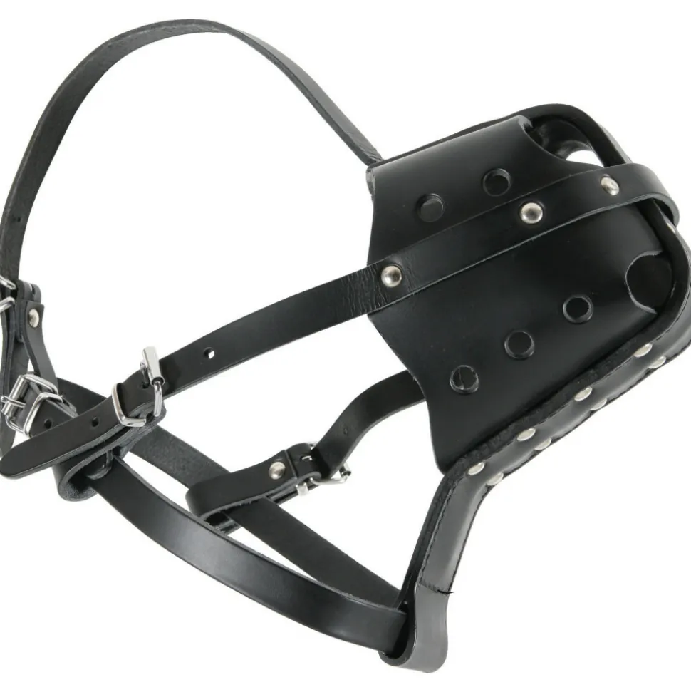 ANIMALLPARADISE - Muselière en cuir pour rottweiler pour chien.