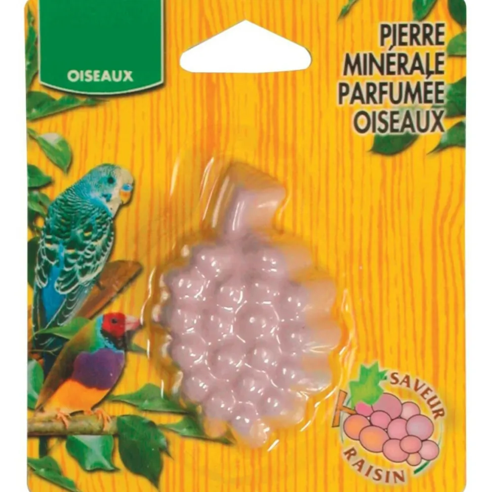 ANIMALLPARADISE - Une pierre minérale parfumée au raisin 21 g pour oiseaux