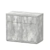 AQUATLANTIS - Meuble d'aquarium avec 2 portes Sublime 100 Béton L.100xP.50xH.83cm