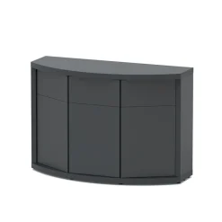 AQUATLANTIS - Meuble d'aquarium 3 portes Sublime Horizon Gris L.120,5xP.49xH.83cm