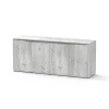 AQUATLANTIS - Meuble pour aquarium Splendid 200 en bois chêne - 49,7x198,6x83 cm