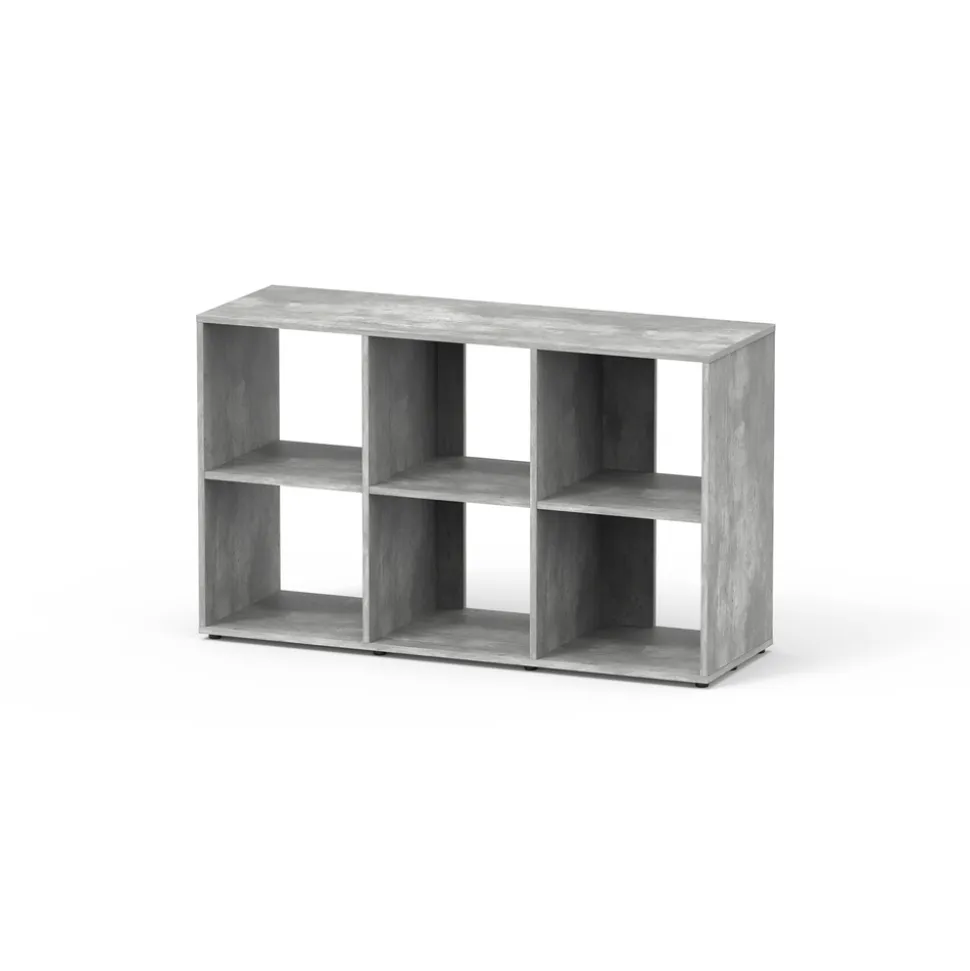 AQUATLANTIS - Meuble pour aquarium Splendid Standard bois béton - 39,8x120,4x73 cm