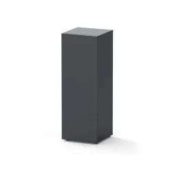 AQUATLANTIS - Meuble pour aquarium Tower 43L gris L.30 x l.30 x H.85 cm