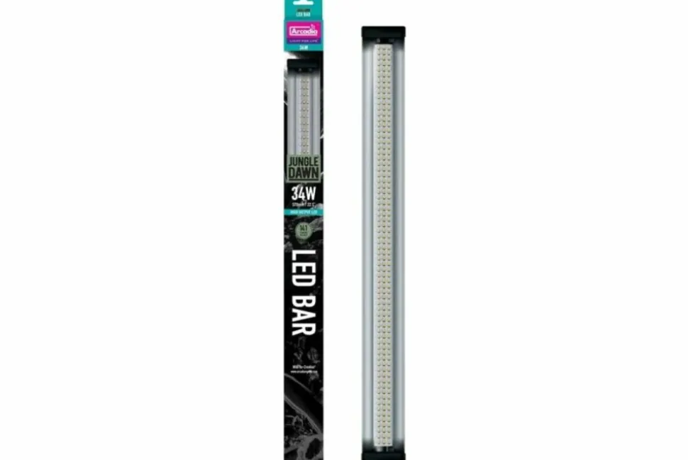 ARCADIA - Jungle dawn led bar - éclairage led 34w 560mm - pour reptiles (lézards, serpents, tortues) et plantes