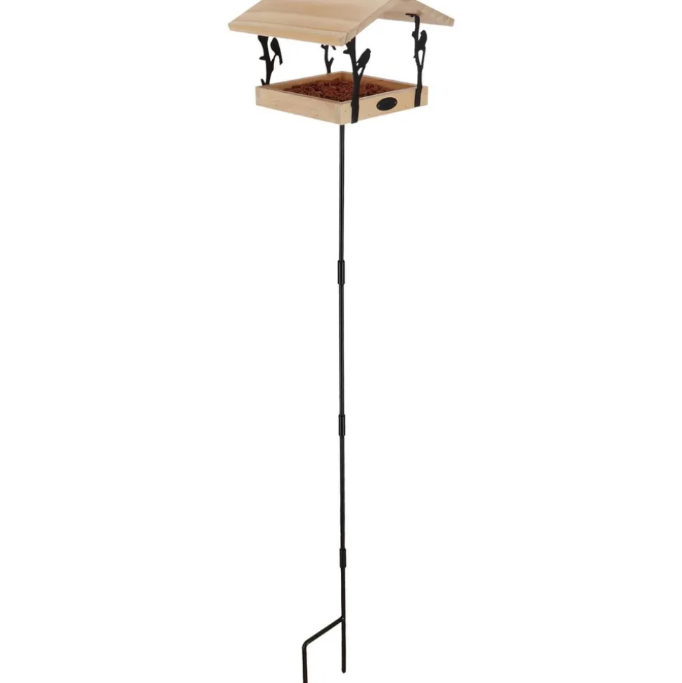 BEST FOR BIRDS - Mangeoire sur pique en pin et fer