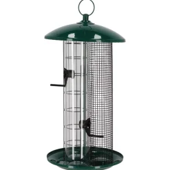 BEST FOR BIRDS - Mangeoire trio xxl graines, cacahuètes et boules de graisse