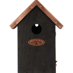 BEST FOR BIRDS - Nichoir à oiseaux en pin et cuivre troglodyte