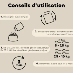 BIOVETOL - Poudre alt'vers grand chat bio 100g