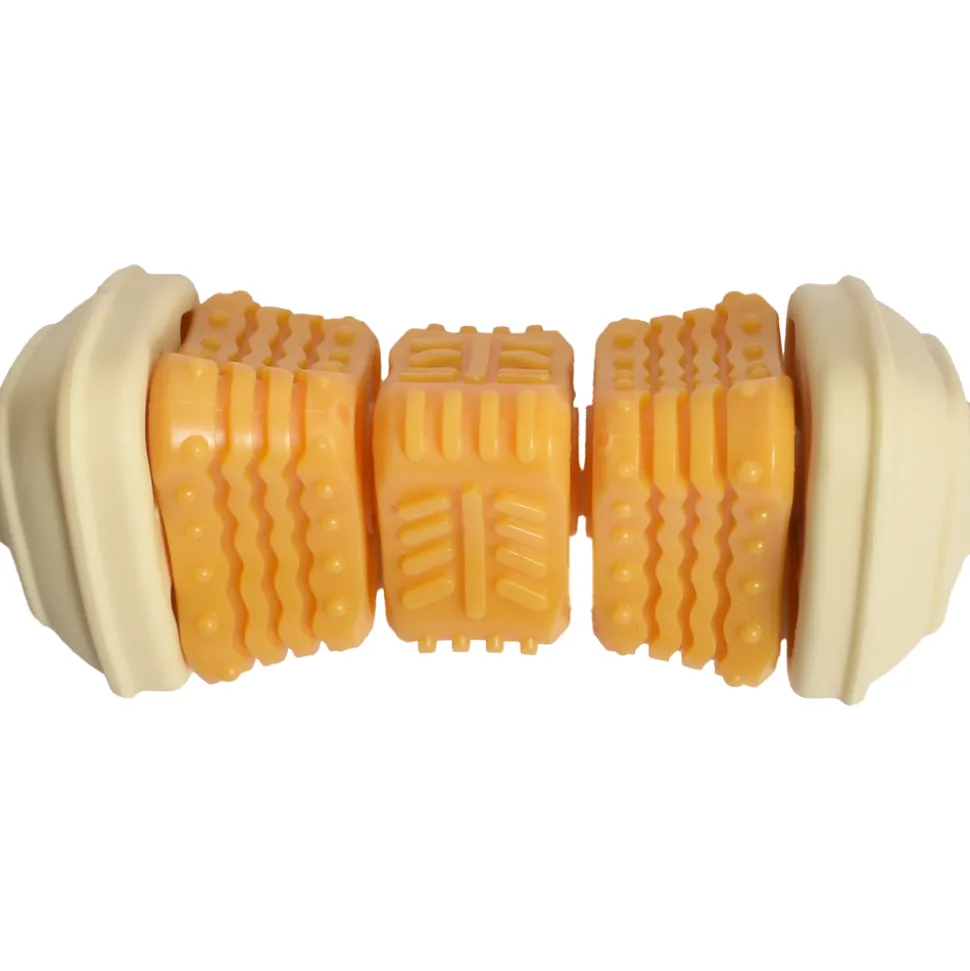 BOBBY - Jouet pour chien : pont, coloris jaune H.11cm