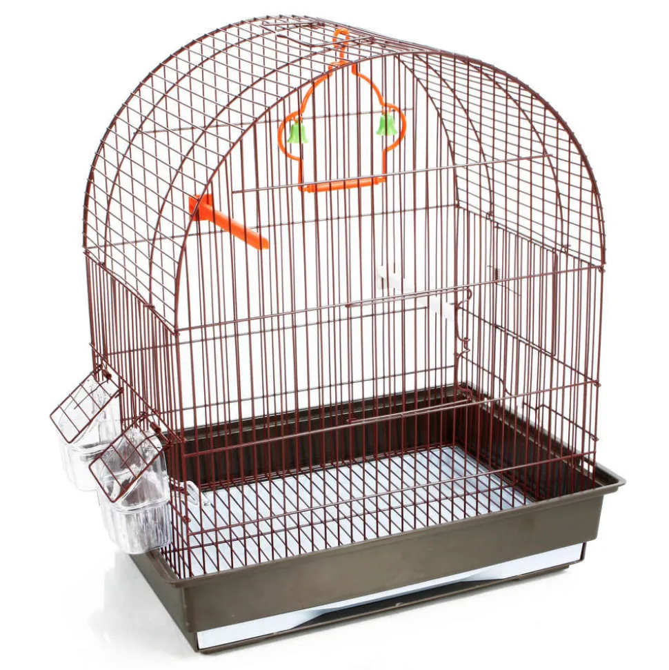 Cage Jojo en métal et plastique : Longueur 43 cm