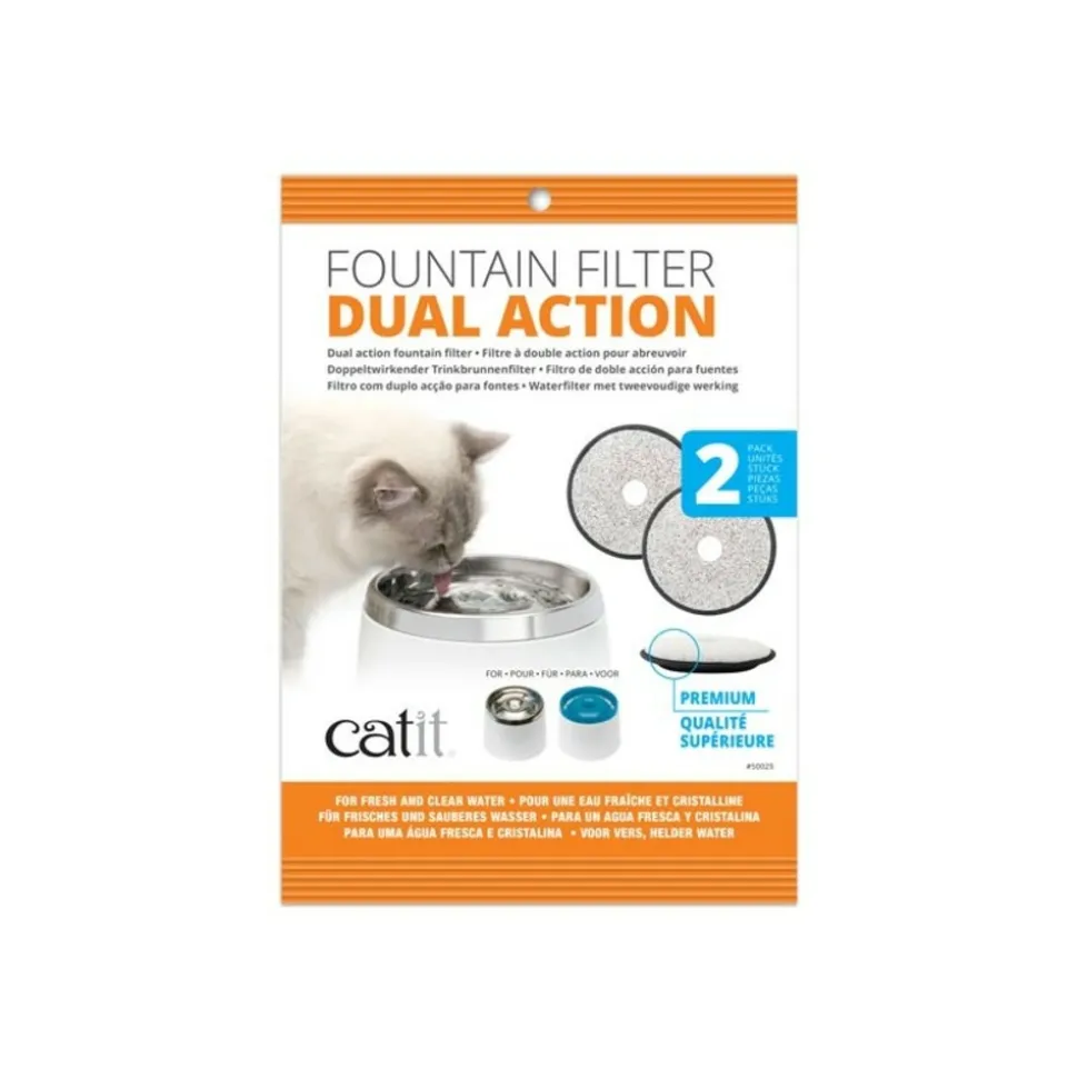 CATIT - Catit 2 recharge filtres a double action fresh and clear new