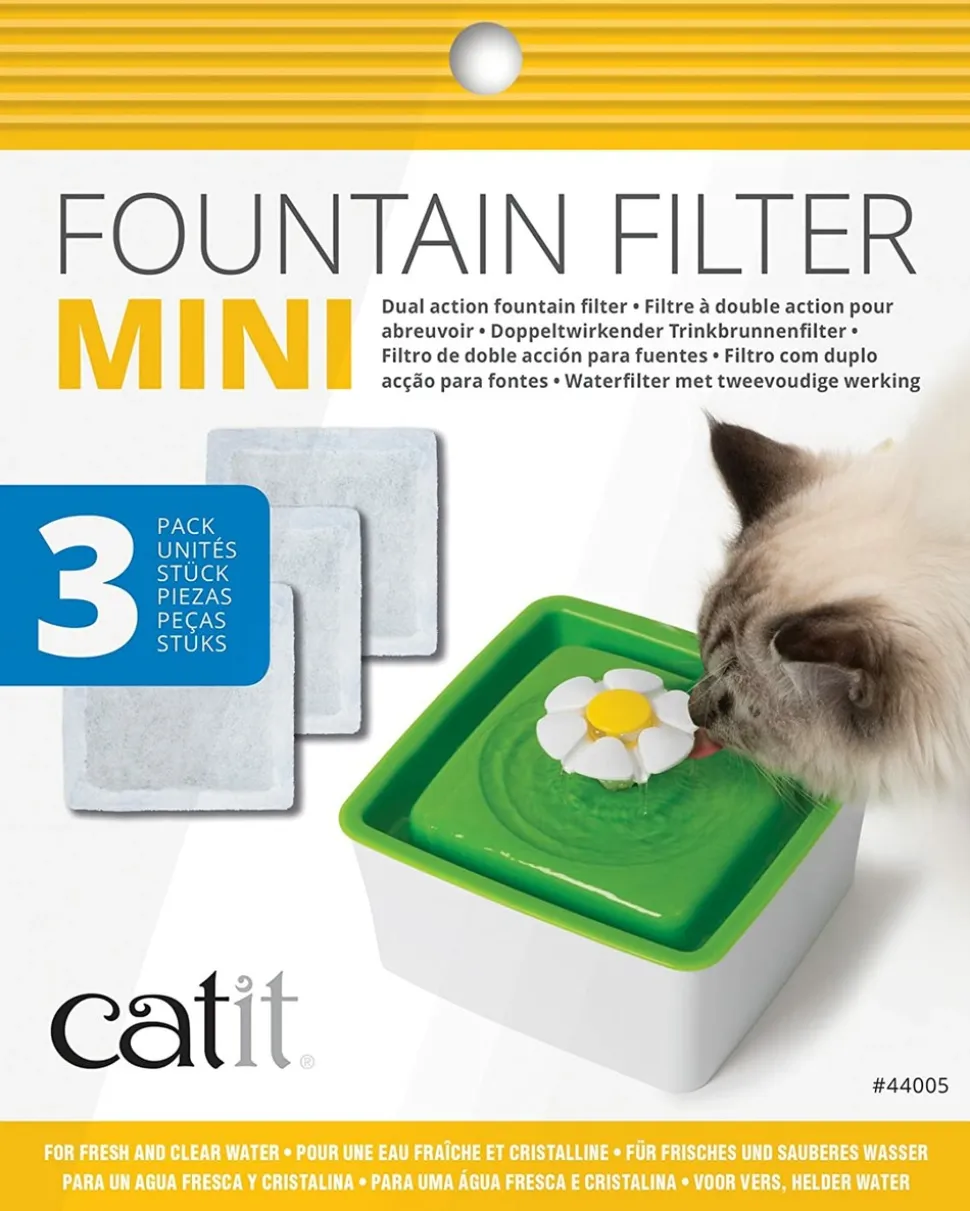 CATIT - Pack de 3 filtres mini fontaine