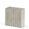 CIANO - Meuble pour aquarium Emotions Pro 80 gris Mystic 80.8 x 39.8 x 81.8 cm