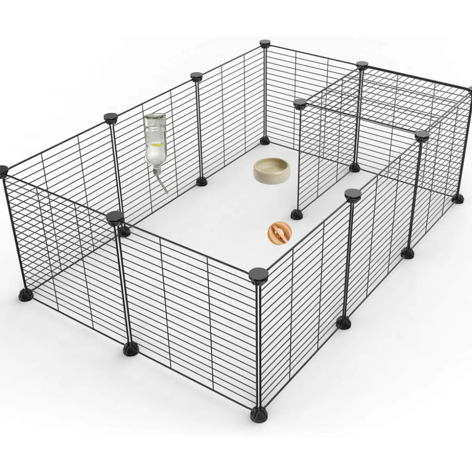 COMPAGNIE DES PET FOOD - Enclos modulable Restpark 12 panneaux pour rongeur