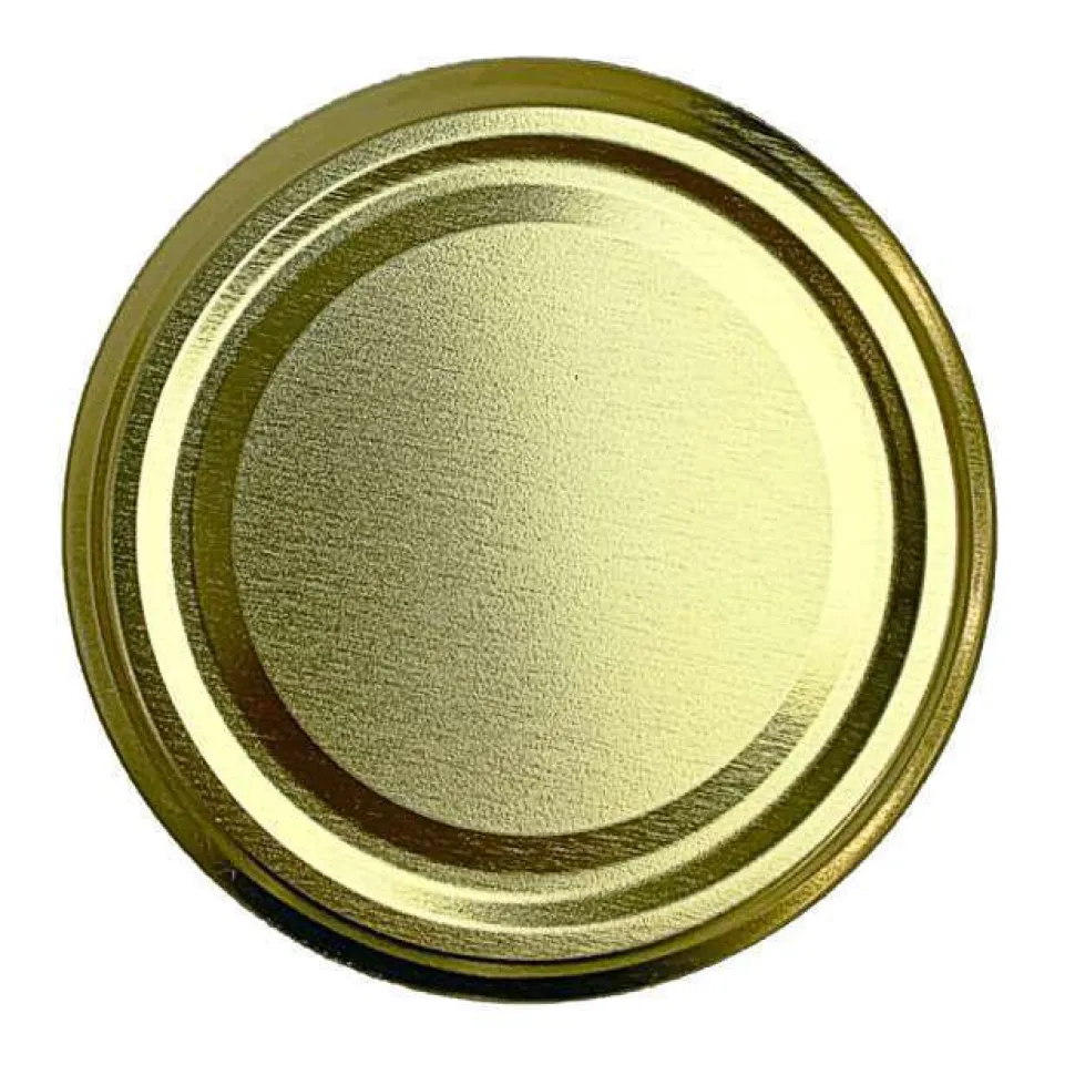 100 couvercles Or TO 63 (pasteurisable sans flip)