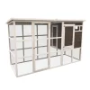 DADU - Poulailler Kentucky en bois avec pondoir - 235x94x140 cm