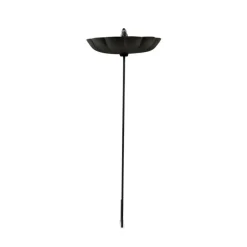 DÉCORATION D'AUTREFOIS - Abreuvoir oiseau sur pied fonte fonte marron - décoration d'autrefois