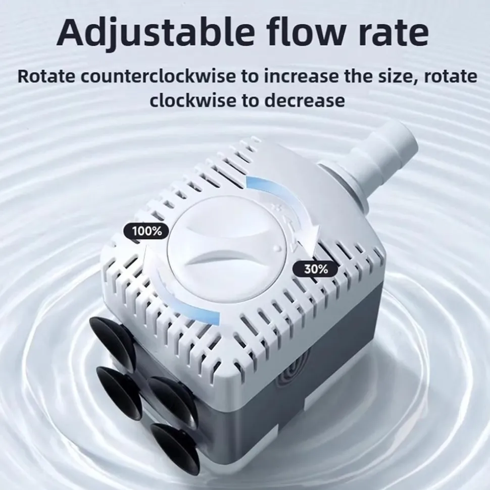 DOWNYPAWS - Bomba acuario 10w ultra silenciosa ajustable sumergible