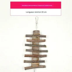 DOWNYPAWS - Boucles de bois de pomme pour rongeurs, snacks et jouets de mastication
