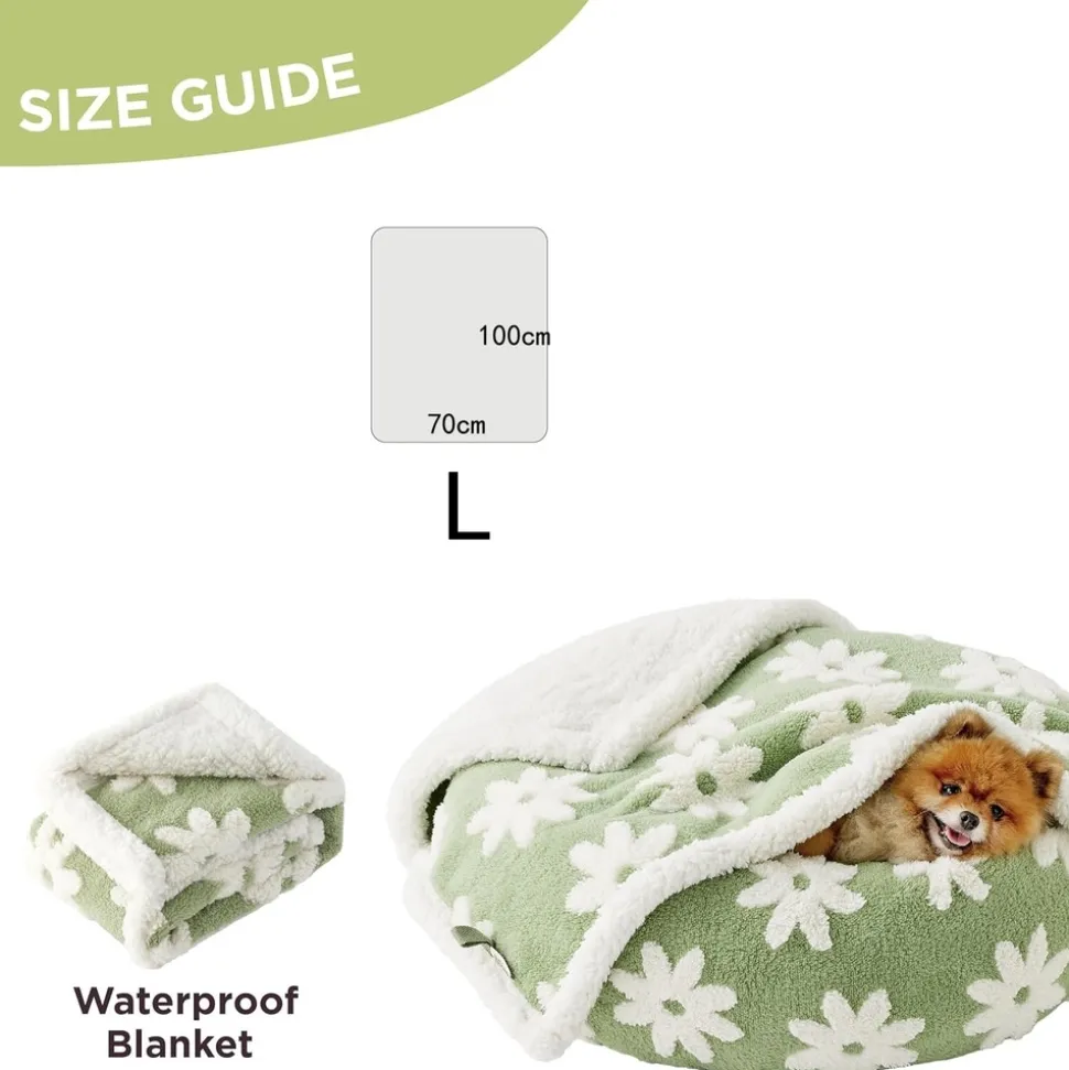 DOWNYPAWS - Couverture imperméable lavable pour chien - double face