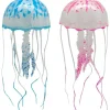 DOWNYPAWS - Décoration d'aquarium-méduses décoratives pour aquarium-5 x 15 cm, rose et bleu