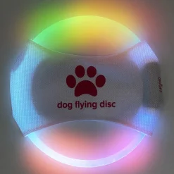 DOWNYPAWS - Discovolant lumineux rechargeable avec led pour chien lumière colorée