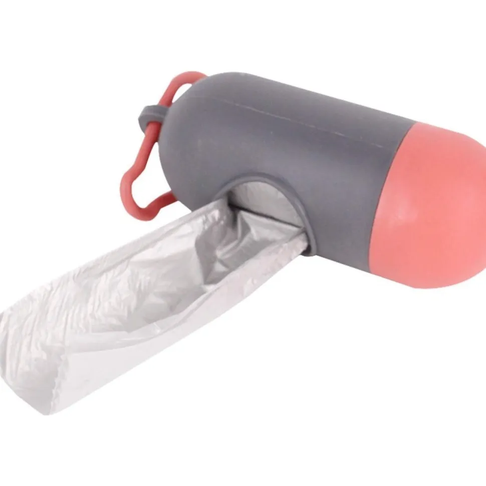 DOWNYPAWS - Distributeur de sacs poubelle pour chiens-4 pièces : gris et rouge + bleu clair et bleu foncé + vert clair et vert foncé + orange
