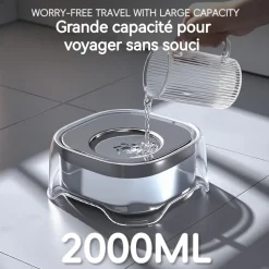 DOWNYPAWS - Gamelle à eau - anti - éclaboussures 2l facile à nettoyer
