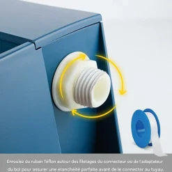 DOWNYPAWS - Gamelle à eau automatique pour chiens – sûre et durable – gamelle pour chats, chiens et animaux de la ferme