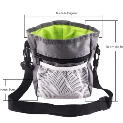 DOWNYPAWS - Gamelle pliable pour chat-sac de dressage pour animaux de compagnie - gris