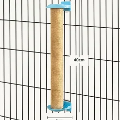DOWNYPAWS - Griffoir pour chat -40cm-peut être fixé dans la cage