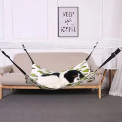 DOWNYPAWS - Hamac double face réglable 4 saisons - chat & animaux, couleur aléatoire