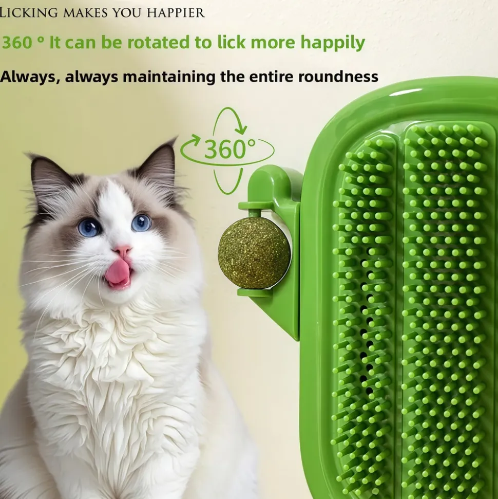 DOWNYPAWS - Jouets à gratter et à peigner pour chats- installables sur mur ou pieds de table