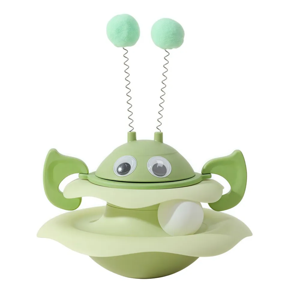 DOWNYPAWS - Jouets interactifs pour chats, jouets à gobelet, stimulent l'intérêt du chat, plateau tournant pour chat