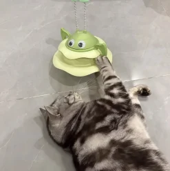 DOWNYPAWS - Jouets interactifs pour chats, jouets à gobelet, stimulent l'intérêt du chat, plateau tournant pour chat