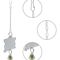 DOWNYPAWS - Jouets miroir - 2 pièces, acrylique avec cloche