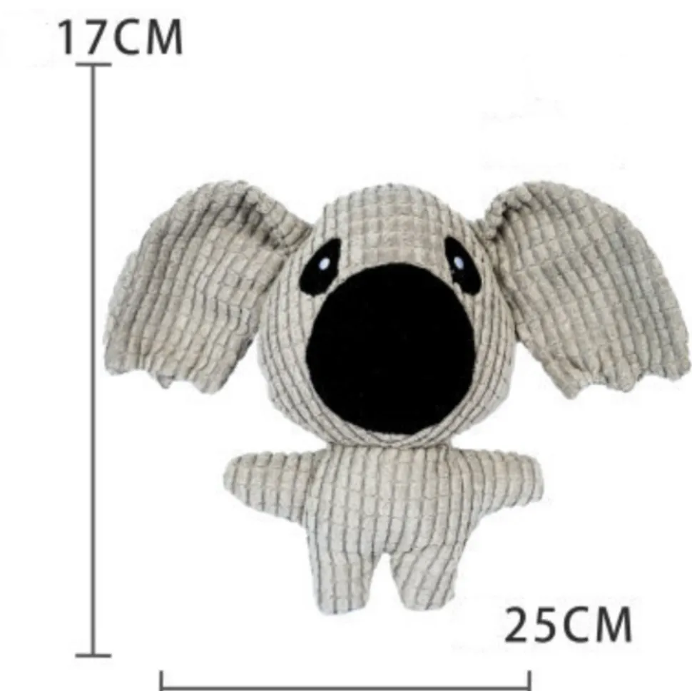 DOWNYPAWS - Jouets pour chiens en forme de crocodile, d'âne, de mouton, de renard, de lapin, d'éléphant, de cochon