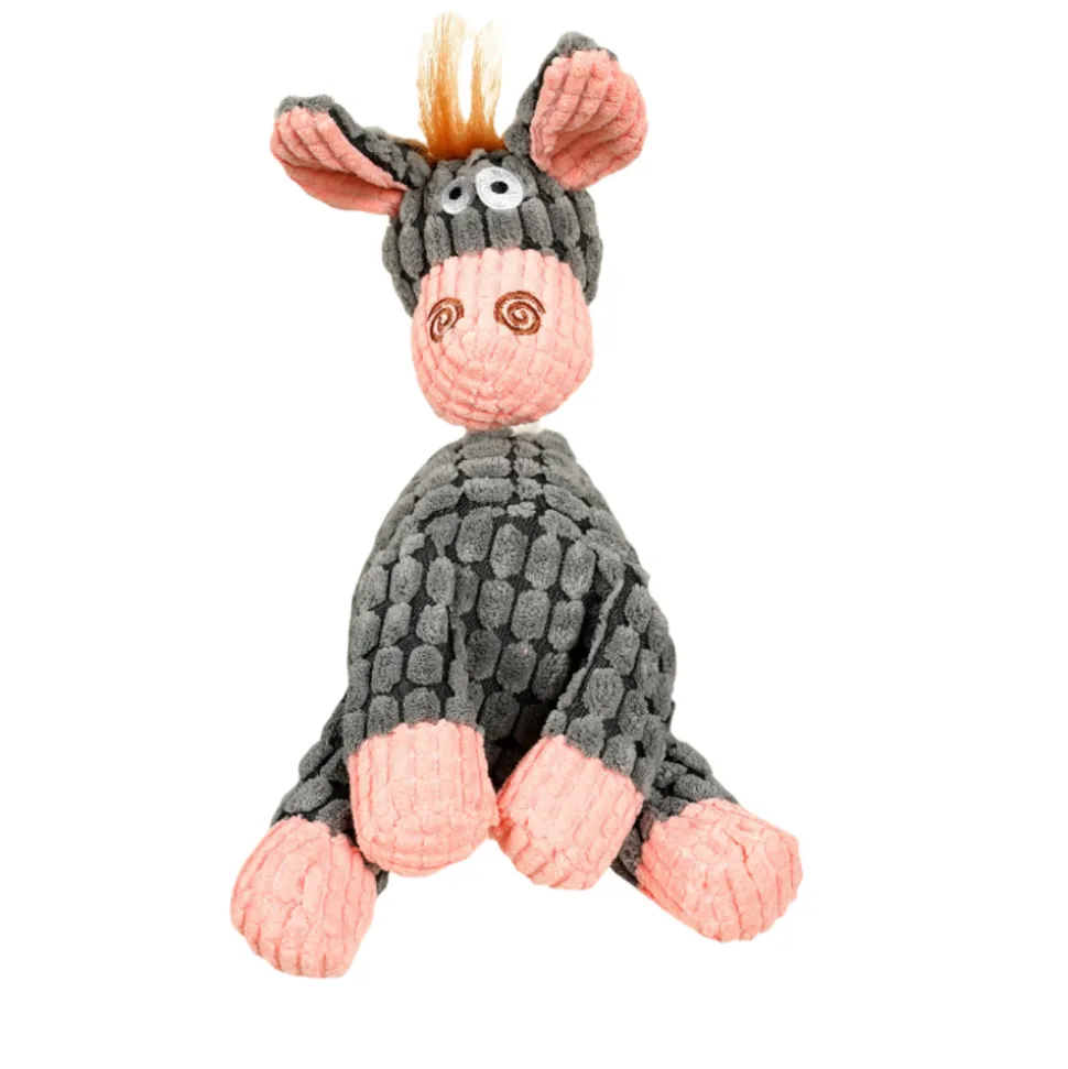 DOWNYPAWS - Jouets pour chiens en forme de crocodile, d'âne, de mouton, de renard, de lapin, d'éléphant, de cochon