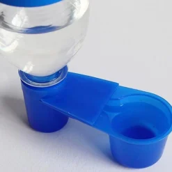 DOWNYPAWS - Lot de 12 abreuvoirs en plastique bleus pour oiseaux