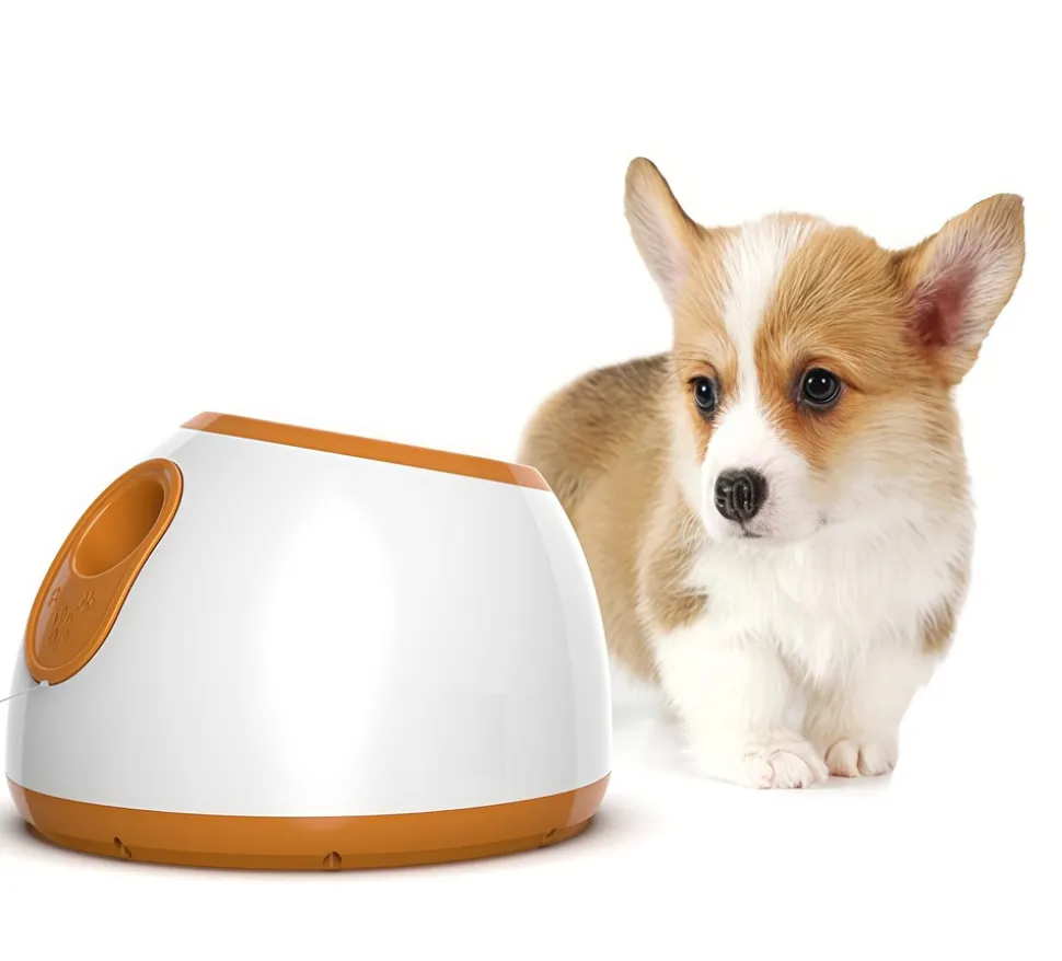 DOWNYPAWS - Machine à lancer de balles pour chiens: jouet interactif pour animaux de compagnie