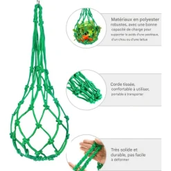 DOWNYPAWS - Mangeoire fruits légumes poulet lot 3 60cm
