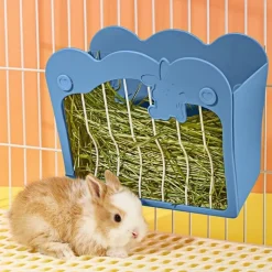 DOWNYPAWS - Mangeoire pour petits animaux - râtelier à foin suspendu