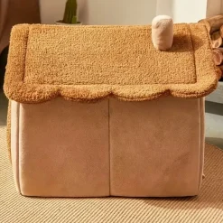 DOWNYPAWS - Niche Amovible Et Lavable Pour Animaux De Compagnie, Adaptée Aux Chats