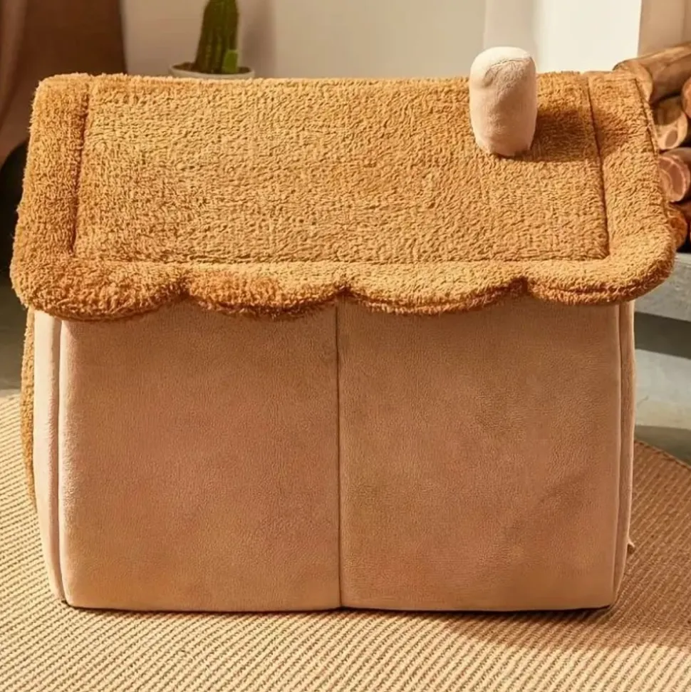 DOWNYPAWS - Niche Amovible Et Lavable Pour Animaux De Compagnie, Adaptée Aux Chats