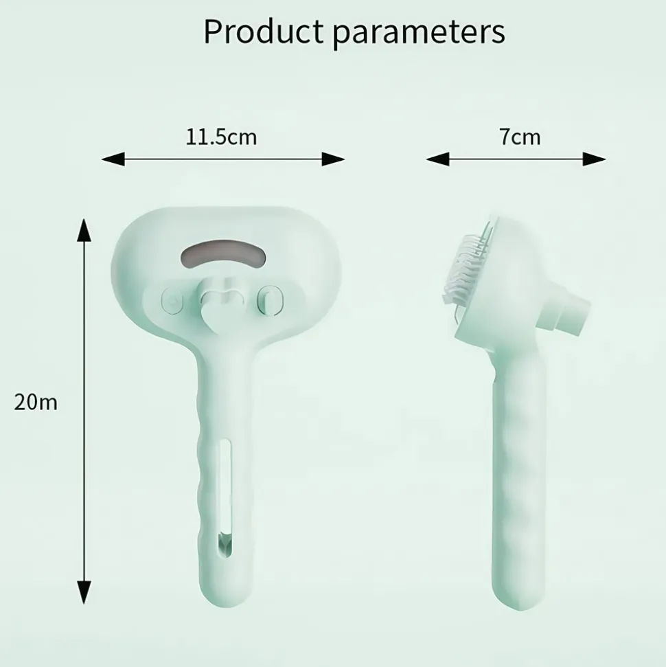 DOWNYPAWS - Peigne pulvérisateur en plastique pour animaux de compagnie - nettoyage et peignage